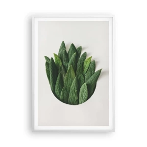 Affiche dans un cadre blanc - Poster - Curiosité sans retenue - 70x100 cm