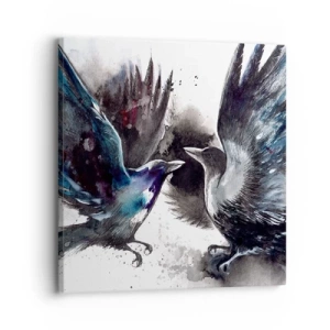 Impression sur toile - Image sur toile - Le corbeau des corbeaux - 30x30 cm