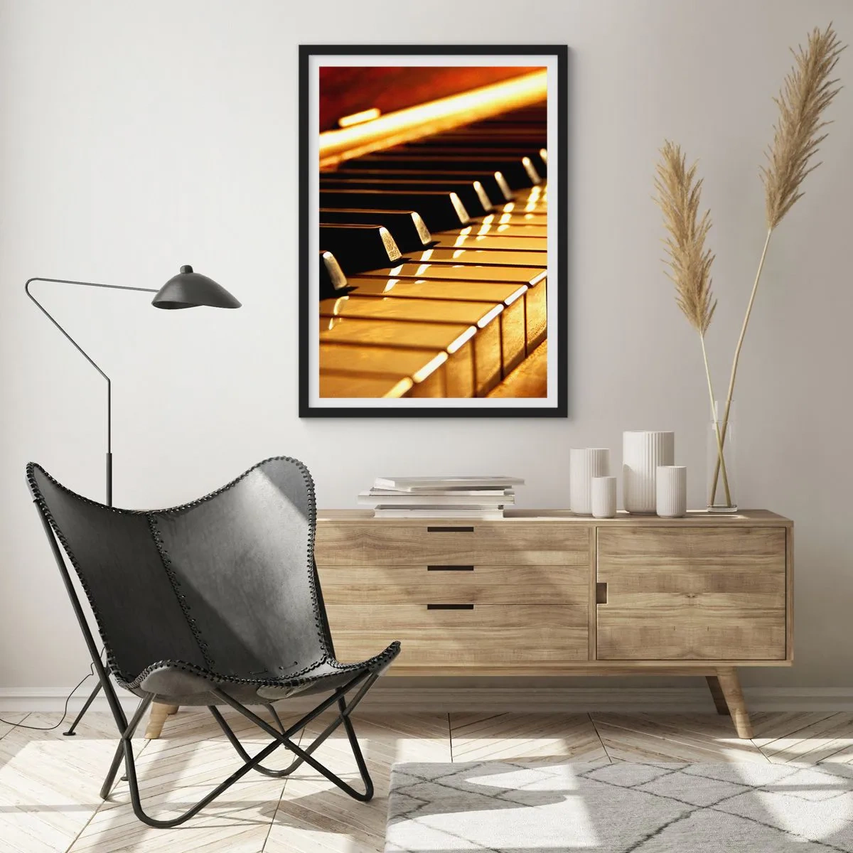Affiche dans un cadre noir - Poster - Des possibilités infinies - 70x100 cm