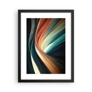 Affiche dans un cadre noir - Poster - Tissé à partir de couleurs - 30x40 cm