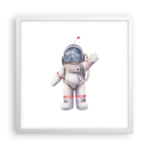 Affiche dans un cadre blanc - Poster - C'est tout pour le moment! - 40x40 cm