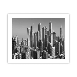 Affiche - Poster - Ville sur le désert - 50x40 cm