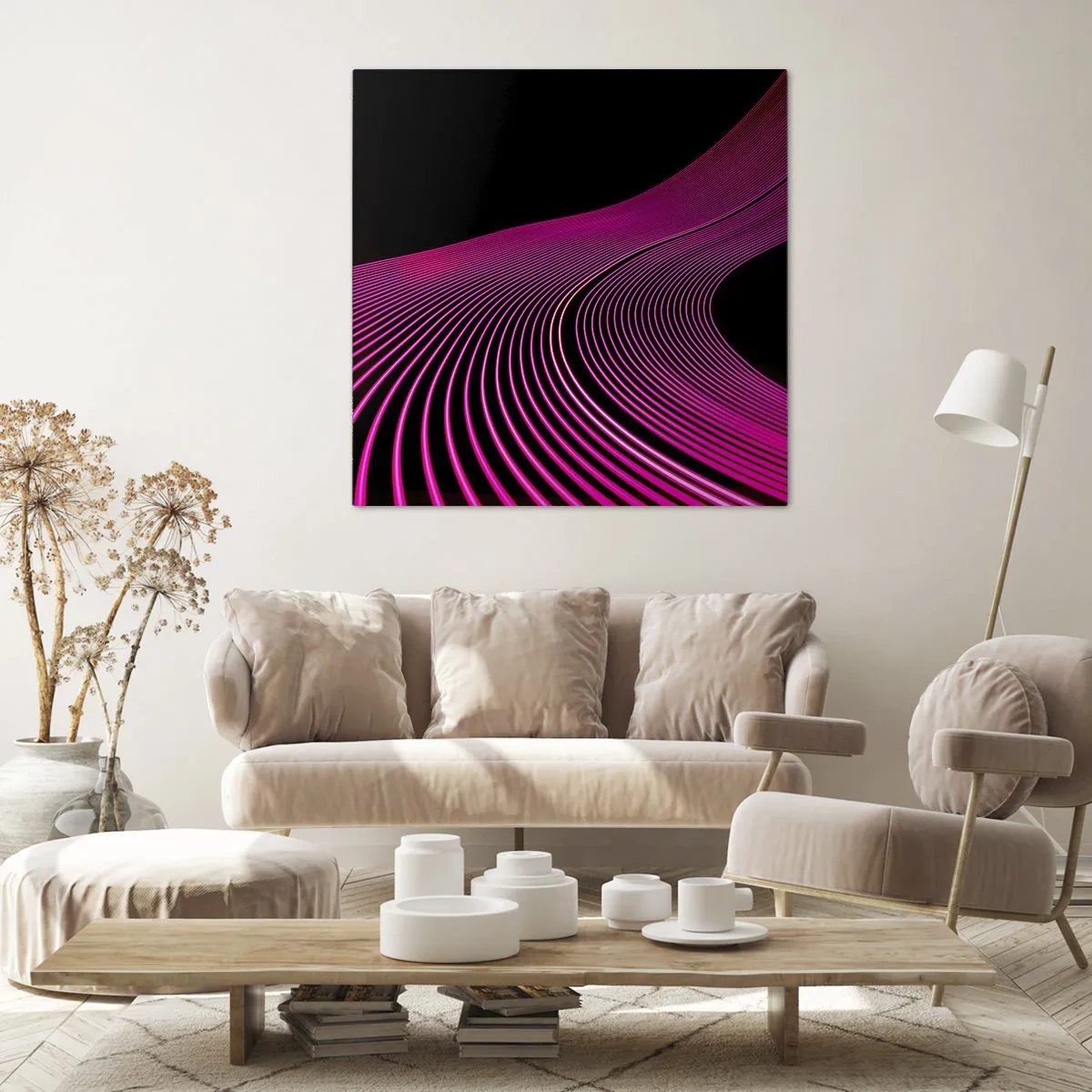 Impression sur toile - Image sur toile - Avenue de lumière - 70x70 cm