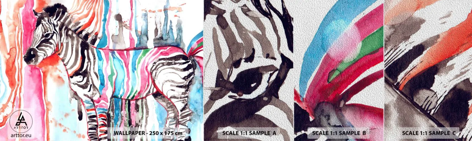 Échantillon de Papier Peint Premium Sand - Blague insouciante de la nature - Abstraction, Côtes, Graphique - 100x30 cm