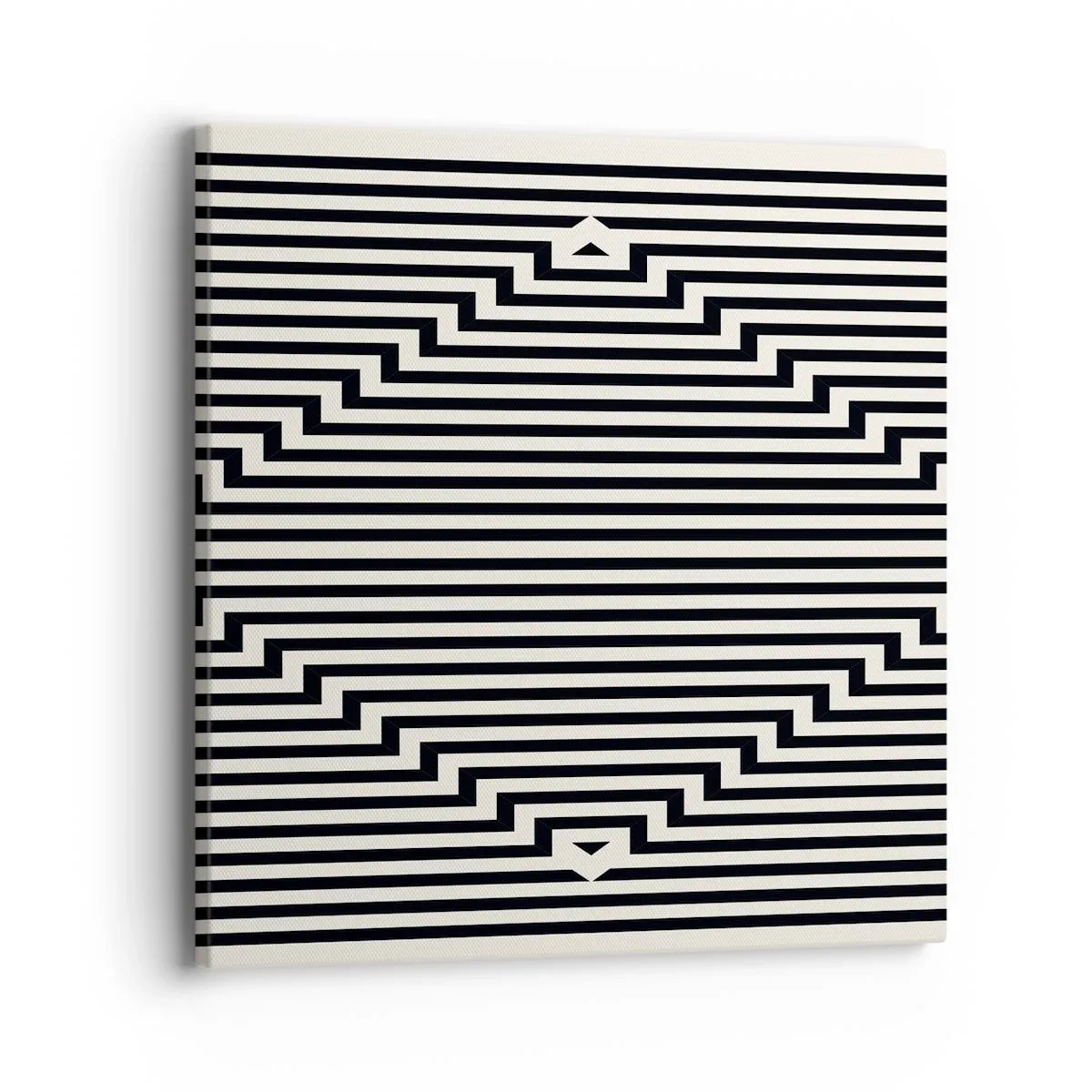 Impression sur toile - Image sur toile - Illusion géométrique - 40x40 cm