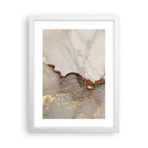 Affiche dans un cadre blanc - Poster - Aux frontières des couleurs - 30x40 cm