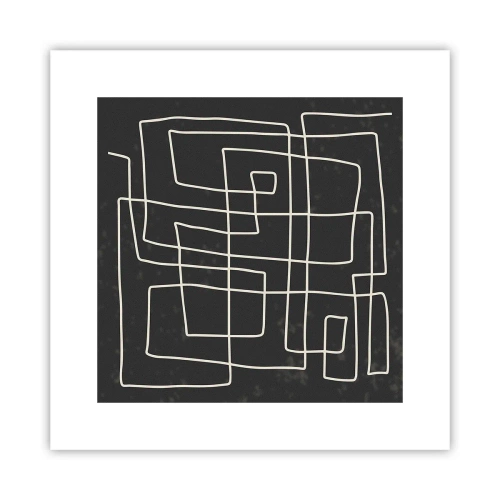 Affiche - Poster - Pas aussi simple - 30x30 cm