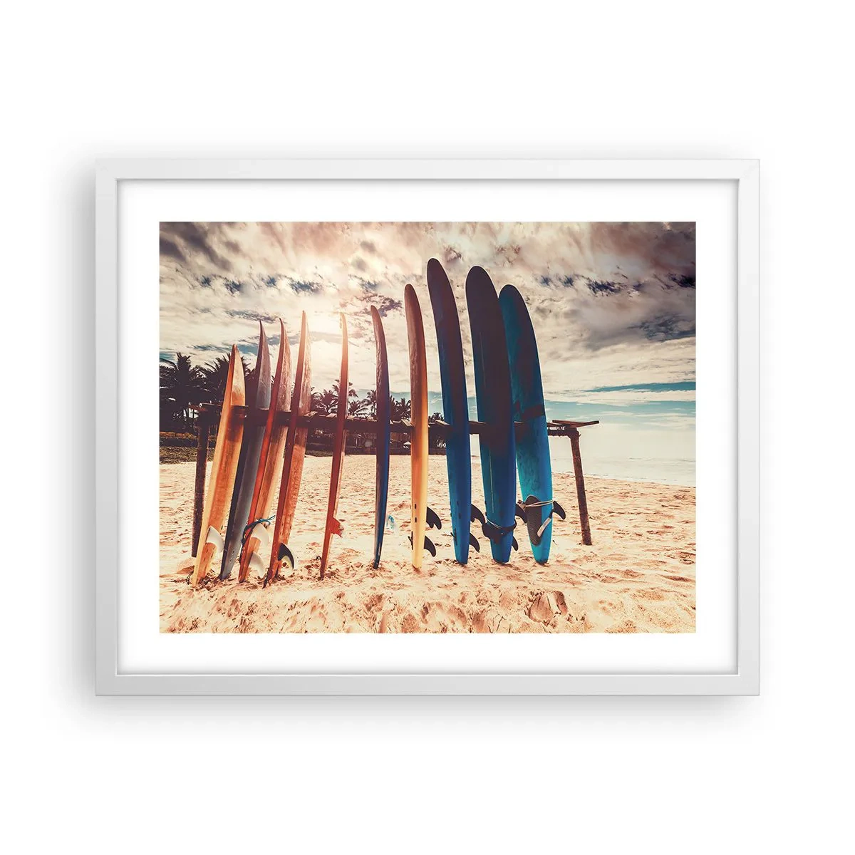 Affiche dans un cadre blanc - Poster - Bonne nuit, à demain - 50x40 cm