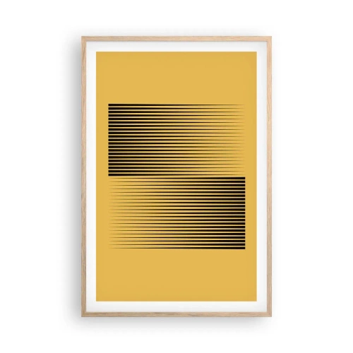 Affiche dans un chêne clair - Poster - Cadre opposé - 61x91 cm