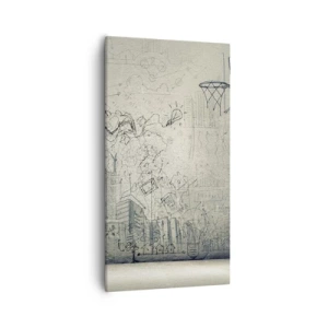 Impression sur toile - Image sur toile - Ma vie fantastique en ville - 55x100 cm