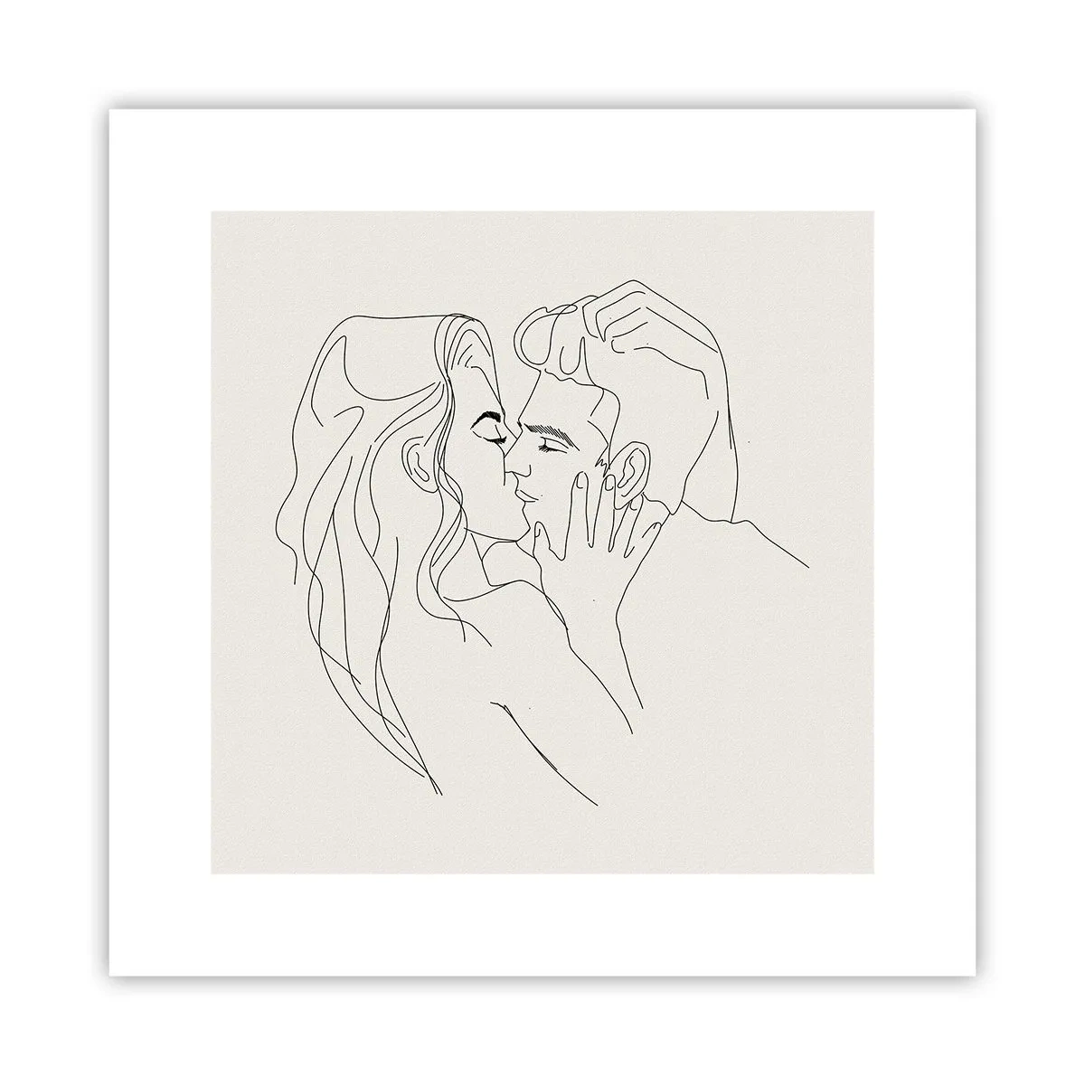 Affiche - Poster - Enlacé de sentiment - 30x30 cm