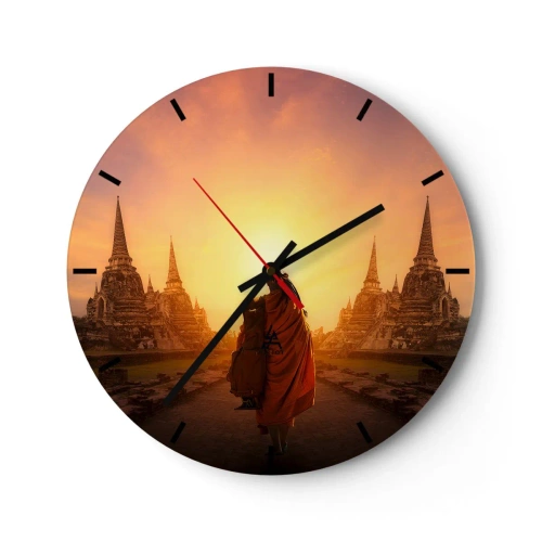 Horloge murale - Pendule murale - En paix pour l'éternité - 40x40 cm