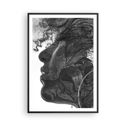 Affiche dans un cadre noir - Poster - Emmêlé dans les rêves - 70x100 cm