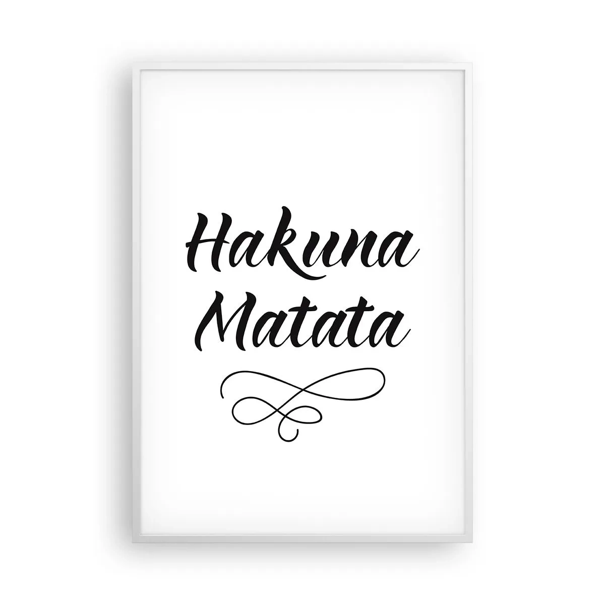 Affiche dans un cadre blanc - Poster - Le meilleur conseil - 70x100 cm