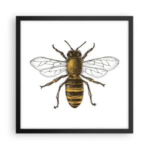 Affiche dans un cadre noir - Poster - Belle et bonne - 40x40 cm