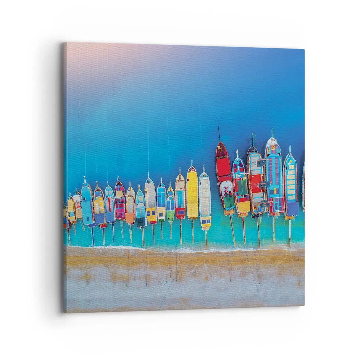 Impression sur toile - Image sur toile - Une vue à vol d'oiseau - 70x70 cm