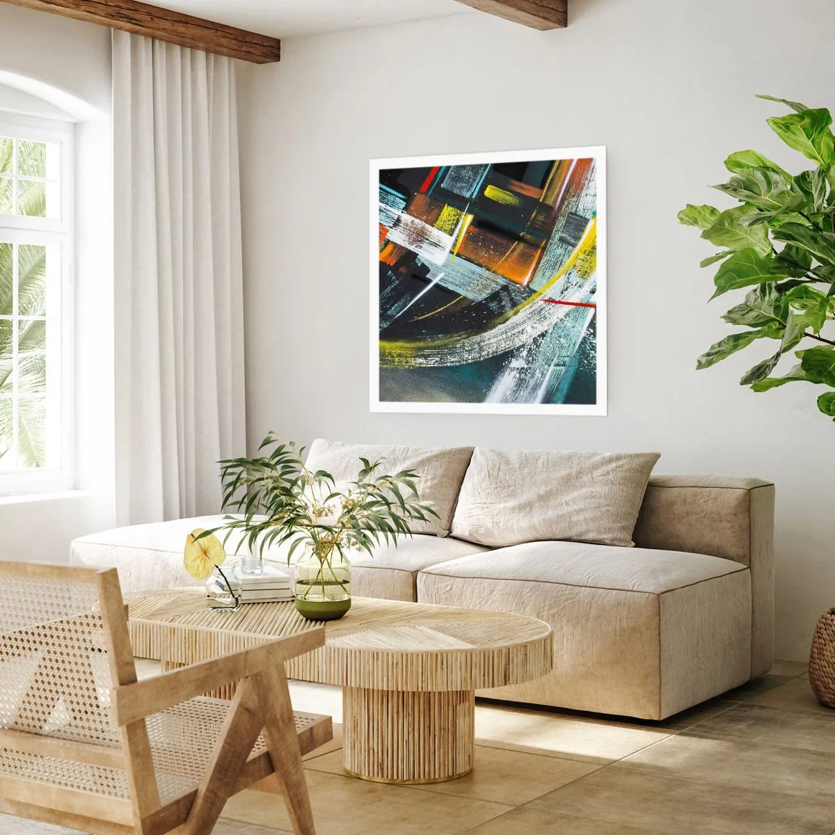 Affiche - Poster - L'énergie du mouvement - 60x60 cm