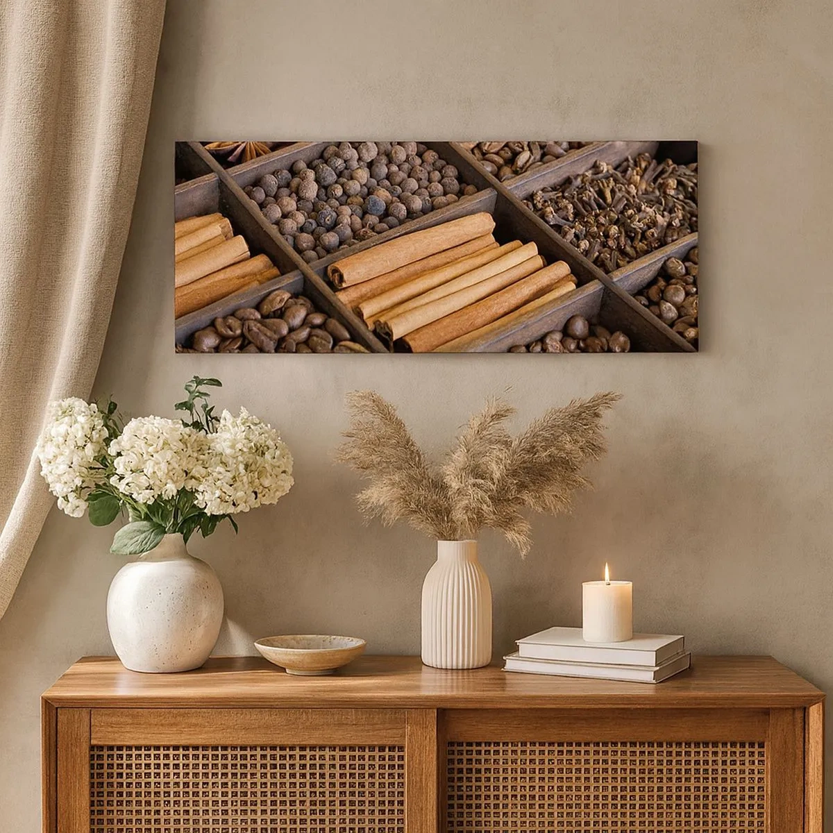 Impression sur toile - Image sur toile - Trésor d'arômes - 100x40 cm