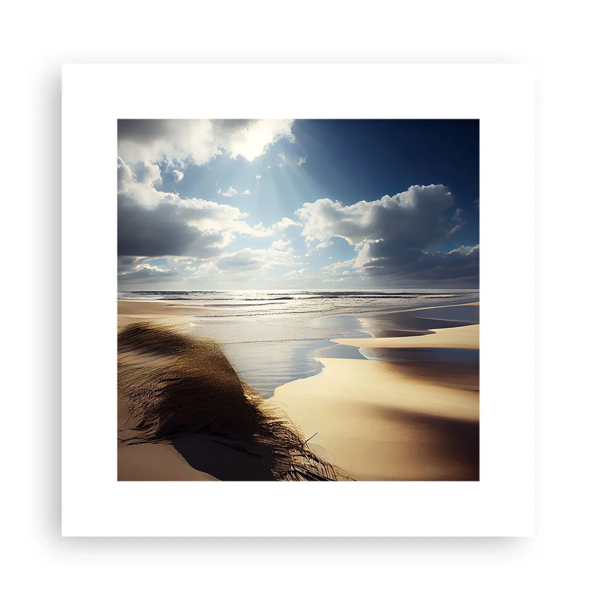 Affiche - Poster - Plage, plage sauvage - 30x30 cm
