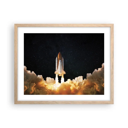 Affiche dans un chêne clair - Poster - Ad astra! - 50x40 cm