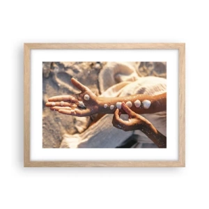 Affiche dans un chêne clair - Poster - La beauté à portée de main - 40x30 cm