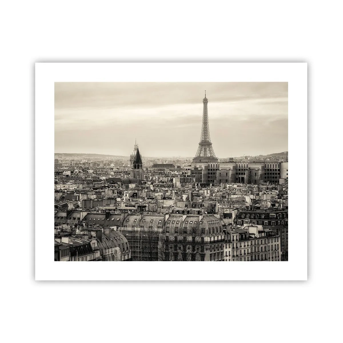 Affiche - Poster - Sur les toits de Paris - 50x40 cm