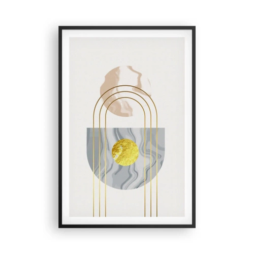 Affiche dans un cadre noir - Poster - Clareté et brillance - 61x91 cm