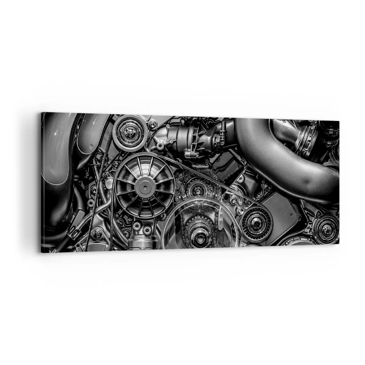 Impression sur toile - Image sur toile - Poésie mécanique - 100x40 cm