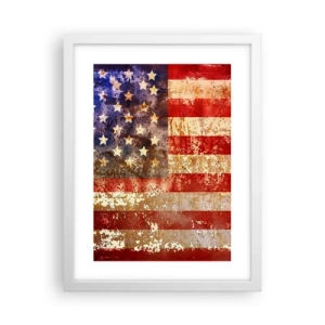 Affiche dans un cadre blanc - Poster - La gloire ne s'efface pas - 30x40 cm