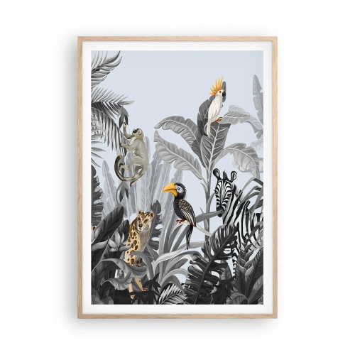 Affiche dans un chêne clair - Poster - Conte de fées africain - 70x100 cm