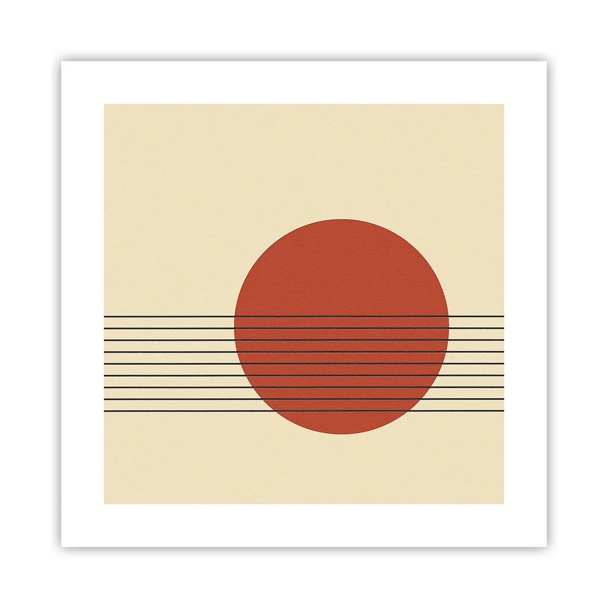 Affiche - Poster - Aux alentours et plus loin - 40x40 cm