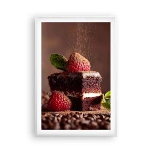 Affiche dans un cadre blanc - Poster - La vie est douce - 61x91 cm