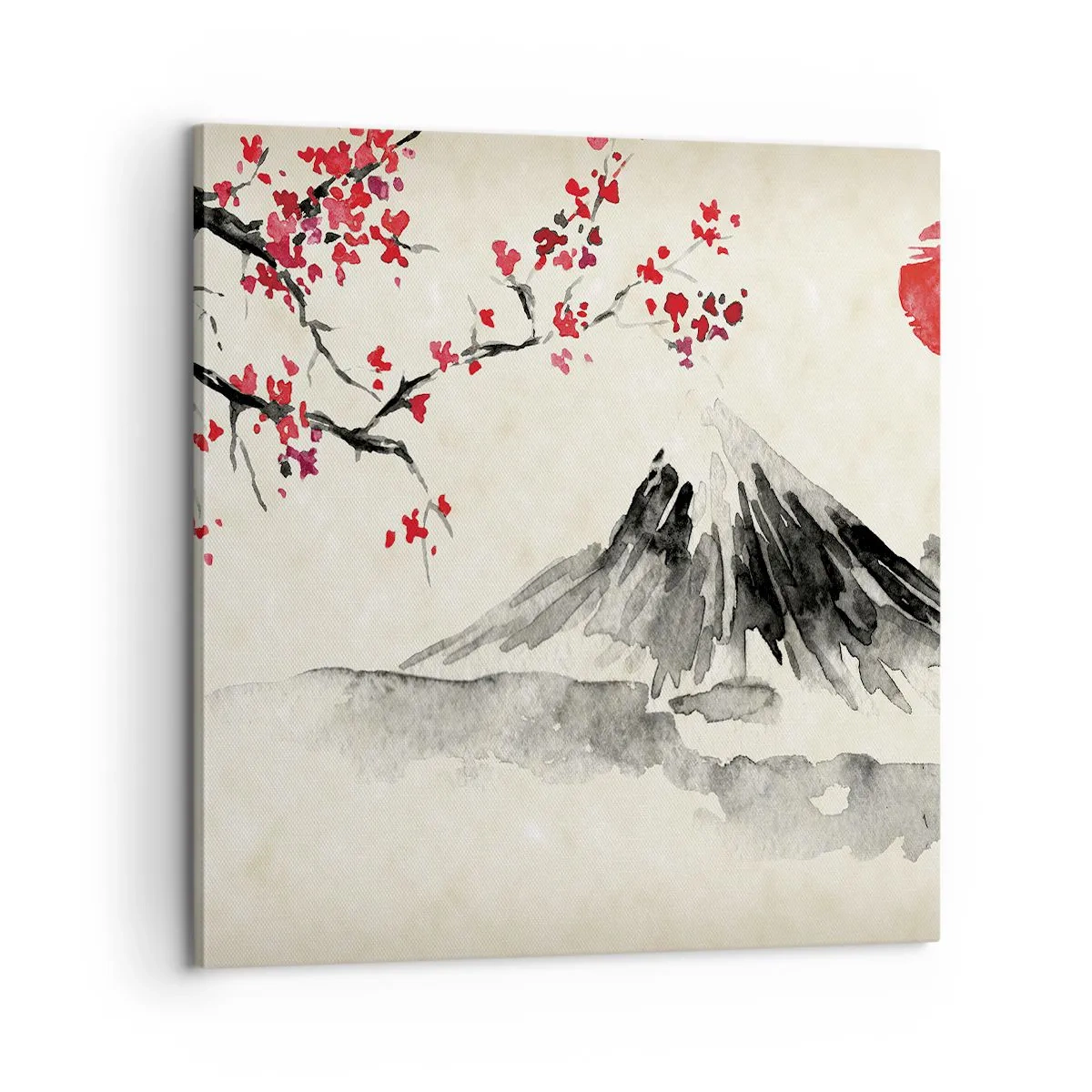 Impression sur toile - Image sur toile - Tomber amoureux du Japon - 60x60 cm