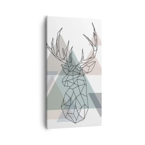 Impression sur toile - Image sur toile - Dans une forêt géométrique - 55x100 cm