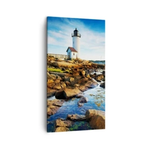 Impression sur toile - Image sur toile - Revenez heureux, j'attends - 45x80 cm