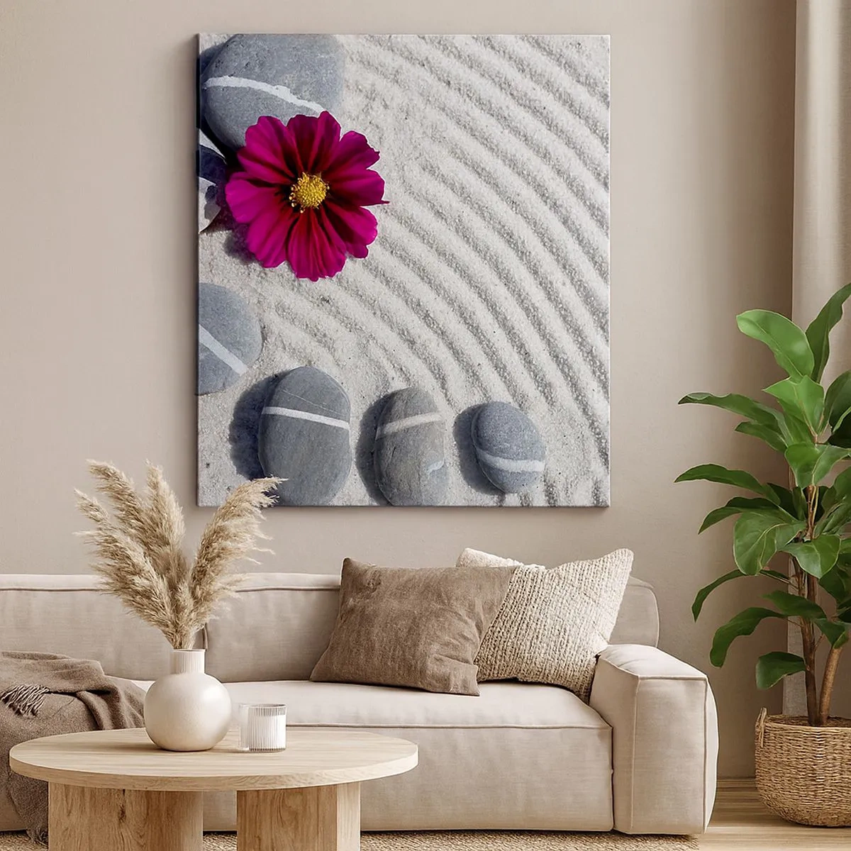 Impression sur toile - Image sur toile - Énergie et paix du cercle magique de la nature - 30x30 cm