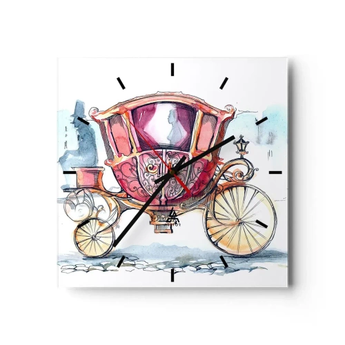 Horloge murale - Pendule murale - À un mariage ou à un bal ? - 40x40 cm