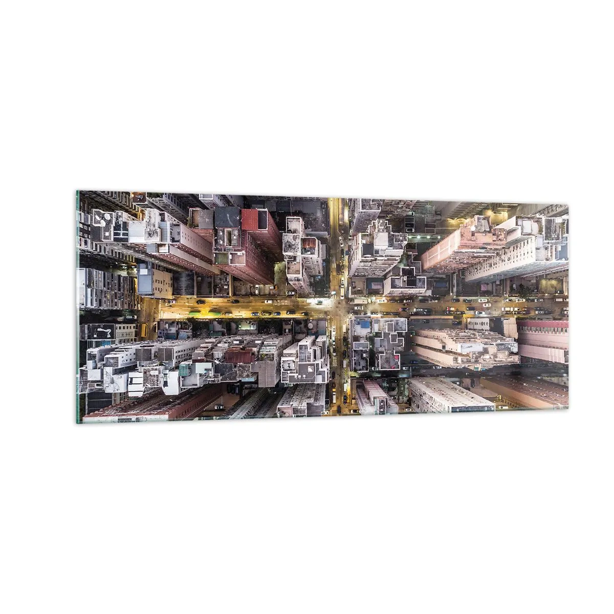 Impression sur verre - Image sur verre - Salutations de Hong-Kong - 100x40 cm