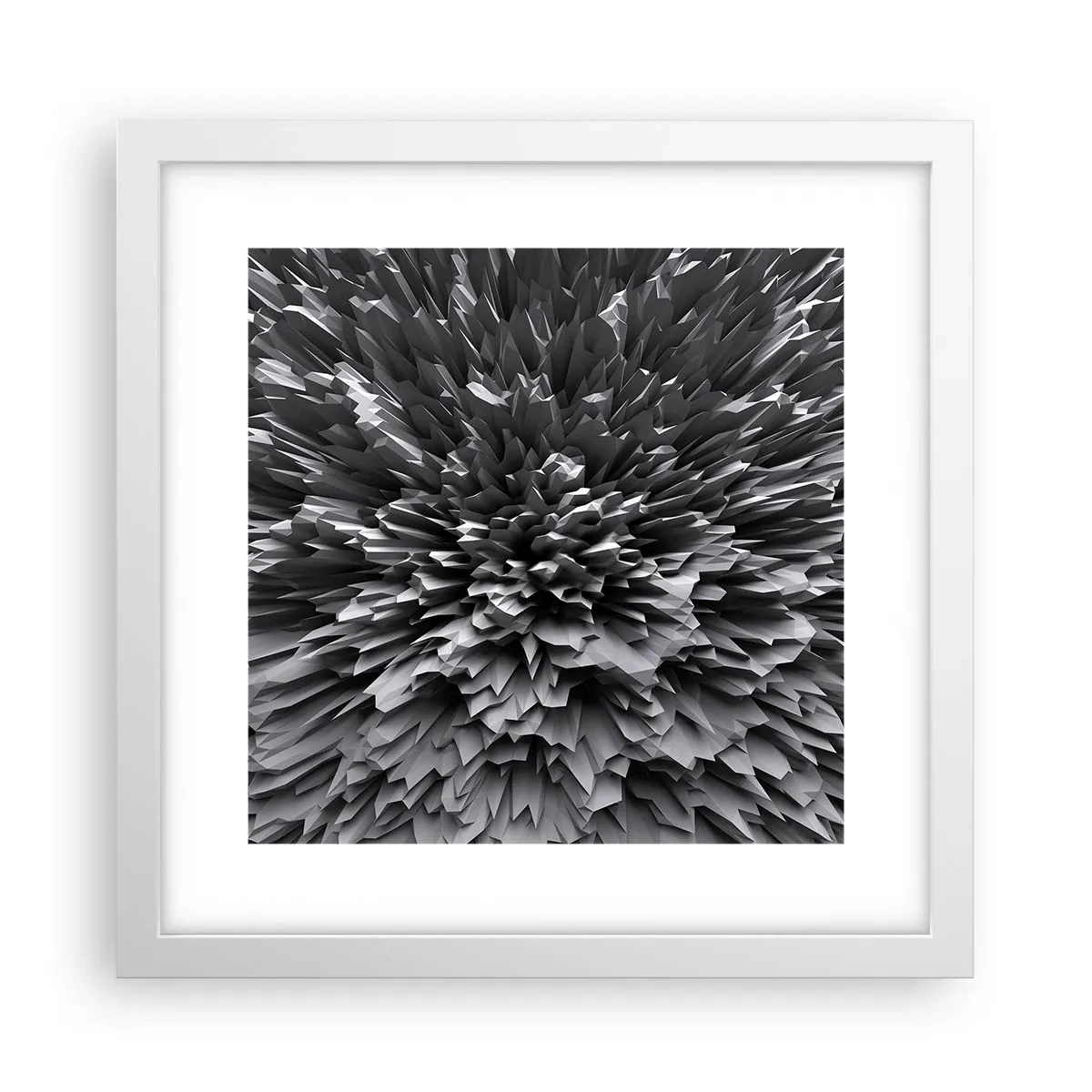 Affiche dans un cadre blanc - Poster - Ça ne peut pas être plus dur que ça - 30x30 cm