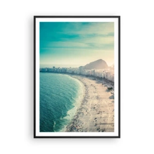 Affiche dans un cadre noir - Poster - Vacances éternelles à Rio - 70x100 cm