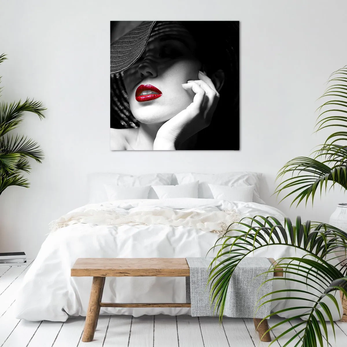 Impression sur toile - Image sur toile - Étude écarlate - 30x30 cm
