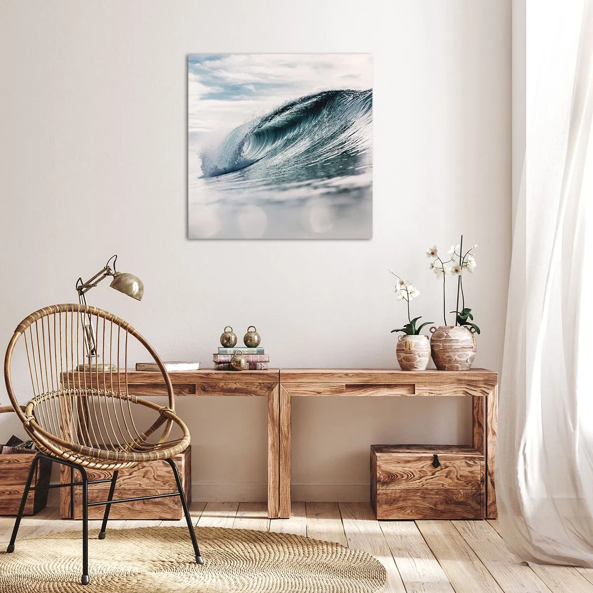 Impression sur toile - Image sur toile - Pic d'eau - 40x40 cm