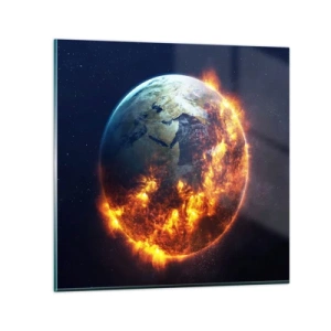 Impression sur verre - Image sur verre - La flamme de l'apocalypse - 60x60 cm
