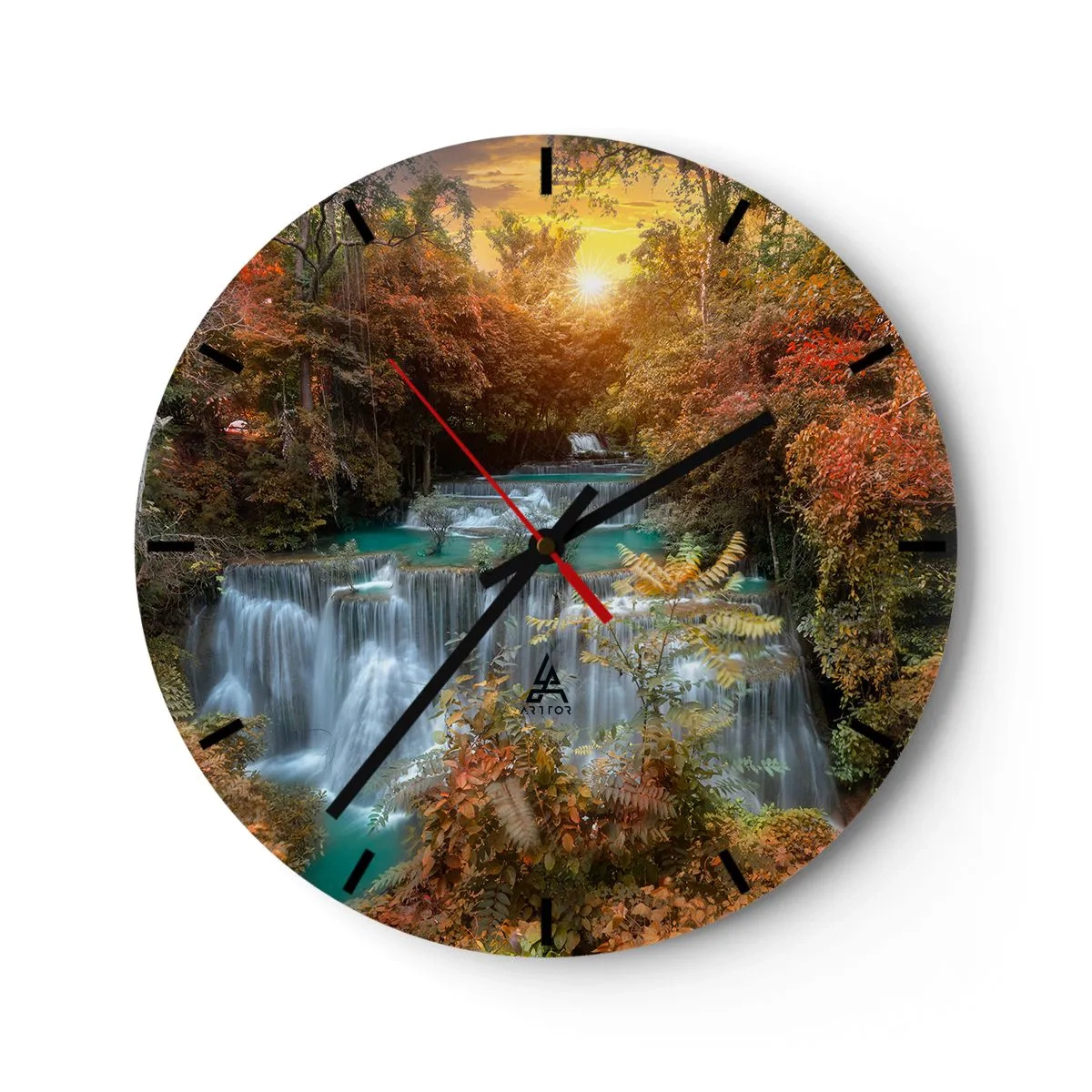 Horloge murale - Pendule murale - Trésor caché de la forêt - 40x40 cm
