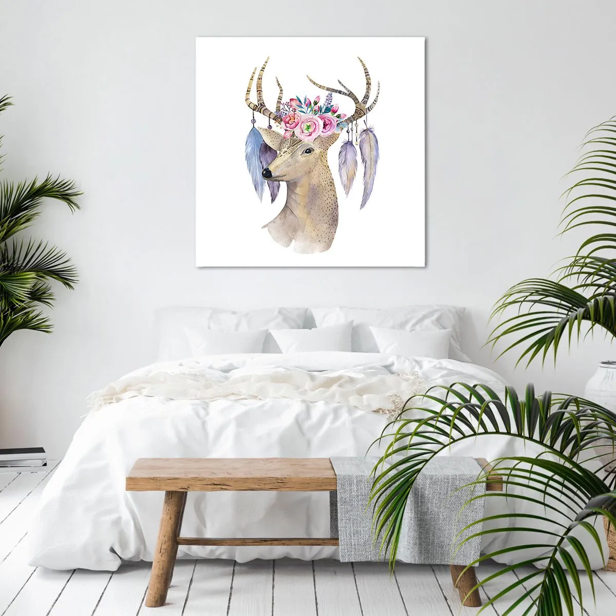 Impression sur toile - Image sur toile - Guide de l'âme - doux, innocent - 60x60 cm
