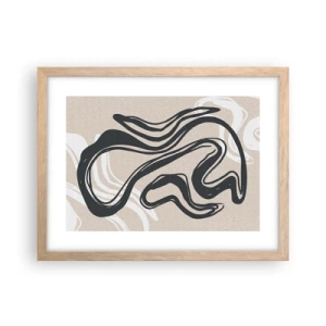 Affiche dans un chêne clair - Poster - Expression multipliée - 40x30 cm