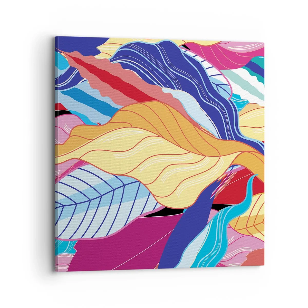 Impression sur toile - Image sur toile - Un désordre coloré - 70x70 cm