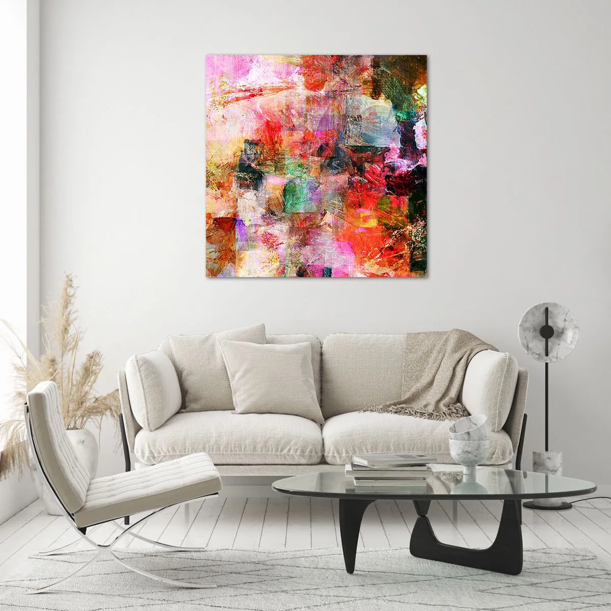 Impression sur verre - Image sur verre - Un voyage à travers les roses - 30x30 cm