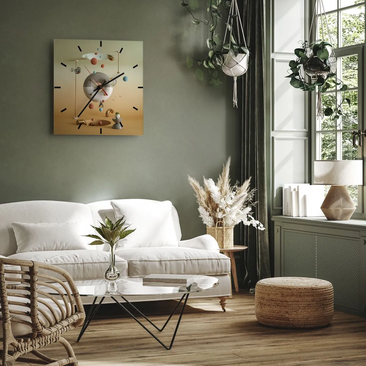 Horloge murale - Pendule murale - Tout peut arriver - 40x40 cm