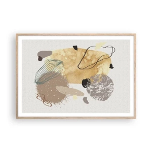 Affiche dans un chêne clair - Poster - Plumcologie appliquée - 100x70 cm